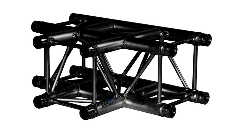 Prolyte H30V C017 3 way corner, Tjoint, 0.71 m BLACK Adapt