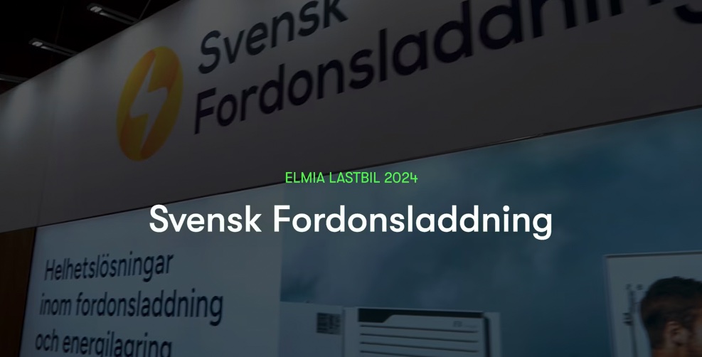 Svensk fordonsladdning Elmia lastbilsmässa adapt